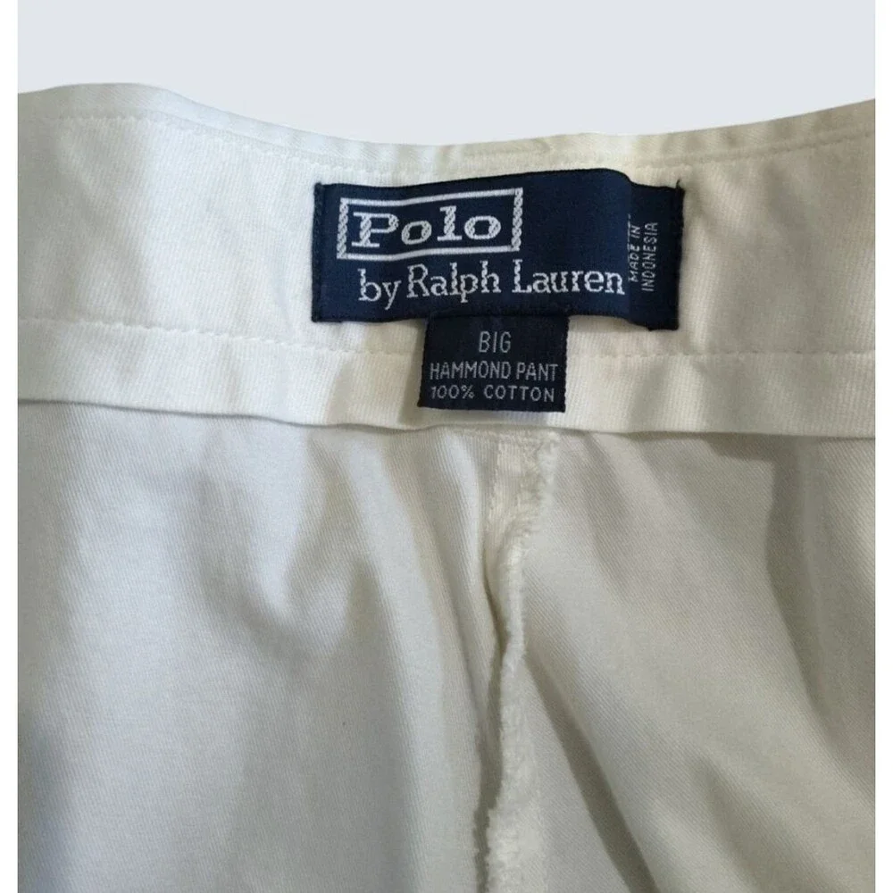Polo Ralph Lauren Men's Hammond Pant Lightweight Cotton Chino White Size 46x30